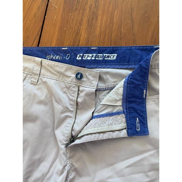 Johnnie-O Prep-formance Mens Golf Pants Size 33x34 Beige Straight Chino Solid - Picture 5 of 12
